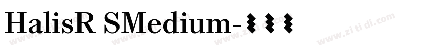HalisR SMedium字体转换